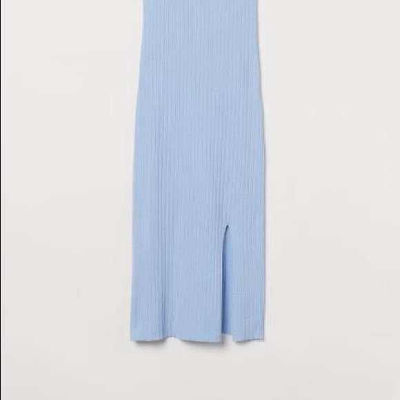 H&M slit front ribbed dress - Picture 3 of 4